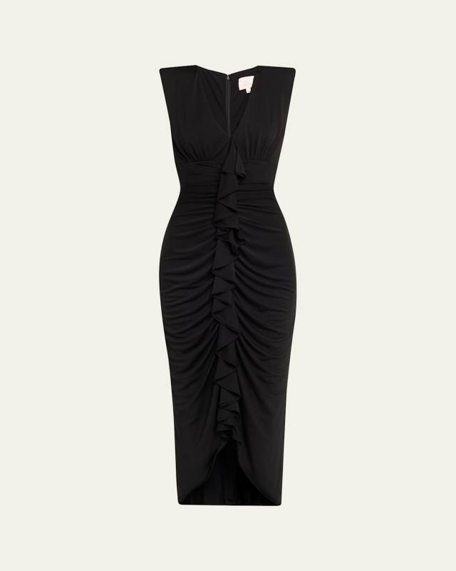 Jed Ruched Midi Dress